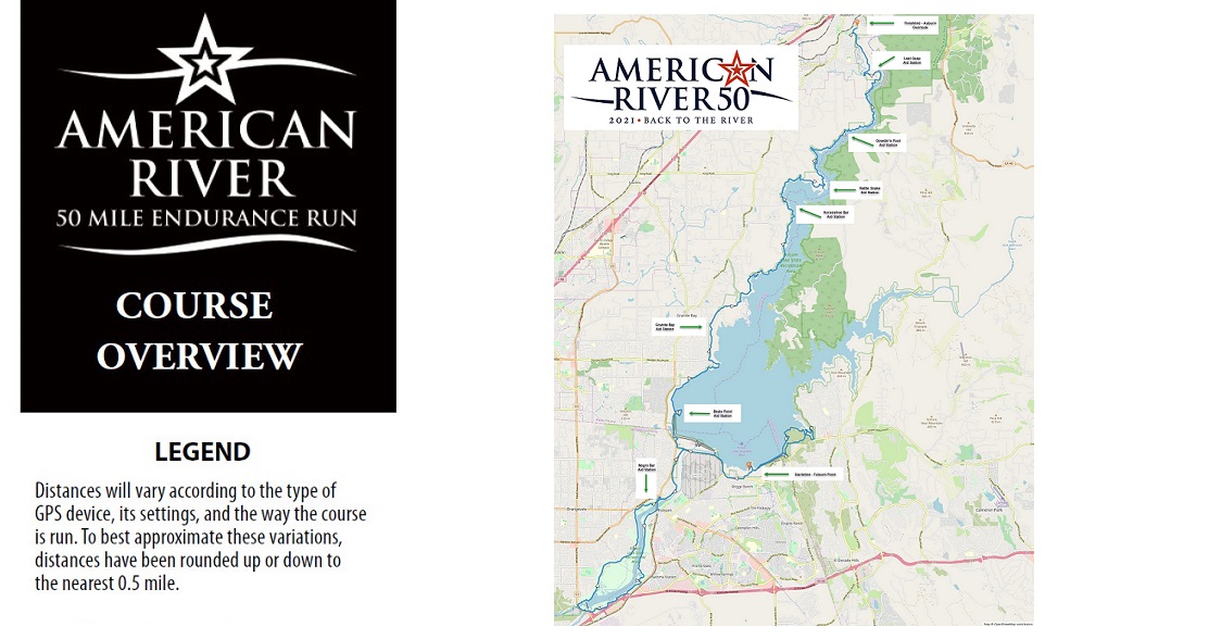 Course and Transportation American River 50 Mile Endurance Run